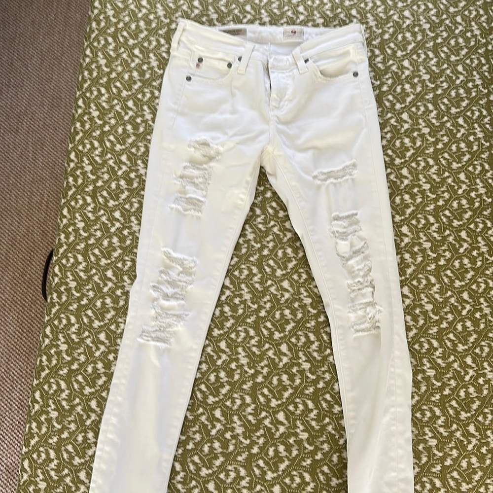 AG Ripped skinny jeans